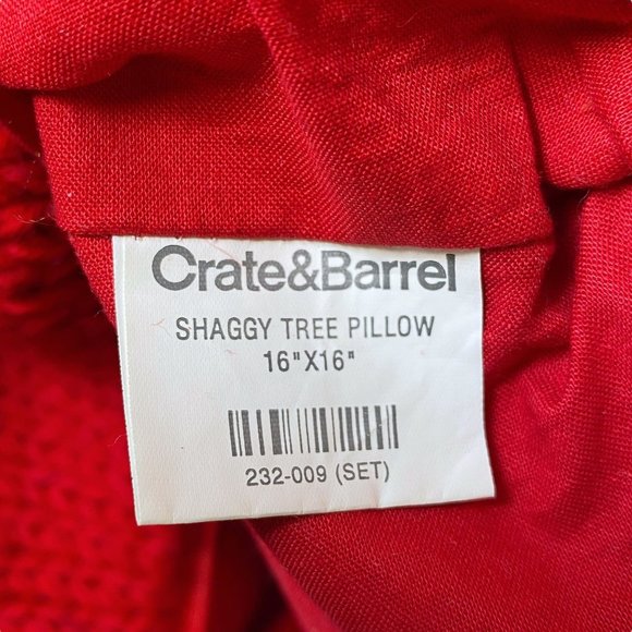 CRATE & BARREL Shaggy Tree Pillow Cover
16" Wool Knit-EUC - Picture 4 of 11